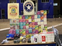 Receita Federal apreende R$ 58.500,00 em carga de aparelhos e cigarros eletrônicos na Ponte Internacional da Amizade
