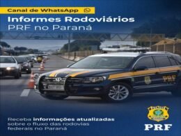 PRF Paraná lança canal no whatsapp para informes de trânsito