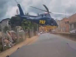 Vídeo: helicóptero da PRF quase atinge carros durante pouso forçado em BH