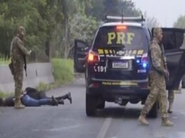 Tiroteio na avenida Brasil, no Rio, termina com 6 milicianos baleados e 9 presos pela PRF