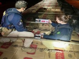 Apreendidos 400 mil maços de cigarros contrabandeados em Guarapuava (PR)