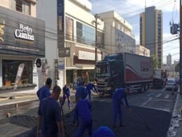 Atenção motoristas! Trânsito da Rua Almirante Barroso está totalmente interditado para construção de faixa elevada