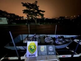Apreendidos fardos de drogas às margens do Rio Paraná