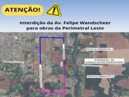 Atenção motoristas! Interdição da Avenida Felipe Wandscheer para Obras do Viaduto