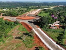 Lado paraguaio da Ponte da Integração tem a estrutura viária urbana com 90% finalizada e previsão de término para outubro
