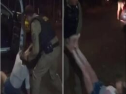 Policial agride e joga mulher no chão durante abordagem