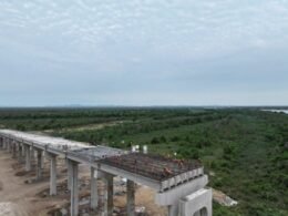 Obras na Ponte Bioceânica mostram ótimo progresso