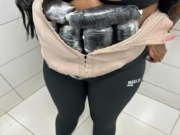 Receita Federal flagra passageira com 2,3 kg de droga “dry”e apreende mercadorias irregulares em ônibus de linha regular em Céu Azul