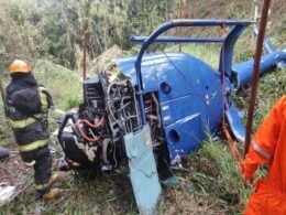 Queda de helicóptero deixa dois mortos em São Paulo