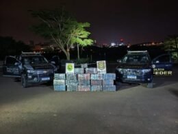 Apreendidos 423 quilos de maconha em operação no rio Paraná, em Foz do Iguaçu