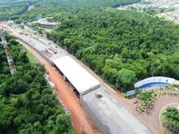 Duplicação da Rodovia das Cataratas chega a 42,4% com serviços em todo o trecho