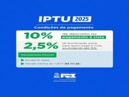 Emissão de boletos do IPTU 2025 começa nesta Sexta-feira com descontos e benefícios