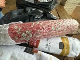 Fiscalização apreende 90 kg de salame irregular na Ponte Tancredo Neves