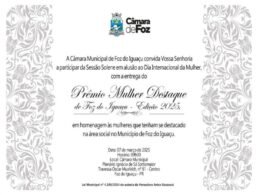 Sessão Solene do dia 7 de março, para a 11ª edição do Prêmio Mulher Destaque em comemoração ao dia da mulher (8 de março)