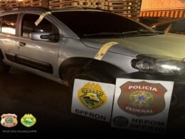 Veículo é apreendido com carga contrabandeada do Paraguai próximo à Ponte da Integração