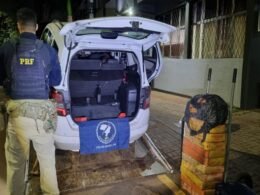 Apreendidos mais de 100 kg de maconha após perseguição de 40 km na BR-277