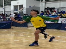 Aluno de projeto da Itaipu é medalha de ouro em campeonato de parabadminton