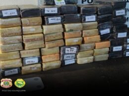 Apreendida uma tonelada de maconha em caminhonete furtada no interior do Paraná