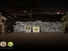 Ação integrada apreende 159 quilos de maconha não prensada às margens do rio Paraná
