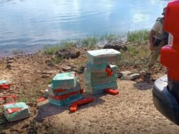 Três pessoas são presas com 250 quilos de drogas nas margens do Rio Paraná