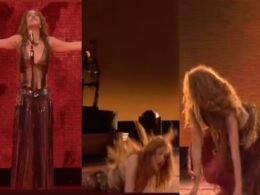 Vídeo: Shakira leva tombaço em show e reação surpreende
