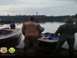 Embarcação com mais de 1 tonelada de drogas é apreendida em Santa Helena/PR