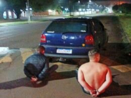 Dupla é detida com arma de fogo durante abordagem na Avenida Tarquínio Joslin dos Santos