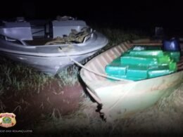 Duas embacações com mais de meia tonelada de drogas são apreendidas em Santa Helena/PR
