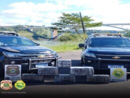Apreendidos 136 quilos de maconha às margens do rio Paraná durante patrulhamento
