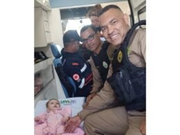 Bebê que estava sem respirar é salva por equipe da PMPR em Sarandi