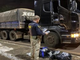 Apreendidos mais de 45 kg de drogas escondidas em caminhão em Santa Terezinha de Itaipu