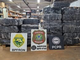 Ação conjunta apreende 1,3 tonelada de droga em embarcação no lago de Itaipu