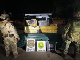 Carregamento de maconha é interceptado em Foz após travessia pelo rio