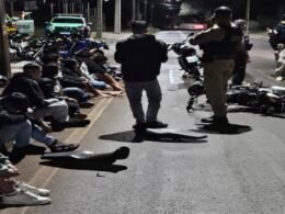 Polícia age contra baderna e flagra infração criminal durante operação