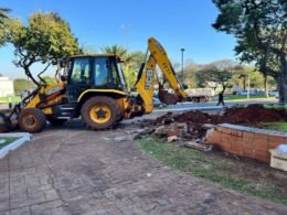 Revitalização da Praça Naipi inclui acesso para viaturas policiais