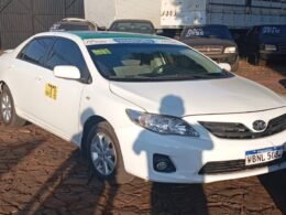 Táxi é roubado em assalto violento na Av. Beira Rio, em Foz do Iguaçu, mas veículo é recuperado