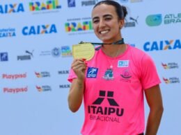 Ana Beatriz Corassini de Foz é campeã brasileira sub-20 no salto triplo e garante vaga no Sul-Americano
