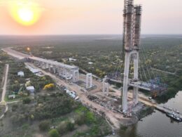 Ponte Bioceânica, que ligará Carmelo Peralta (Paraguai) a Puerto Murtinho (Brasil), atinge 82% de execução