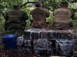 Droga camuflada na mata é apreendida às margens do rio Paraná