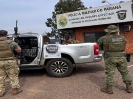 Caminhonete e carga de pods avaliadas em R$ 360 mil são apreendidas no oeste do Paraná