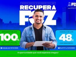 Contribuintes de Foz podem quitar dívidas com até 100% de desconto em juros e multas