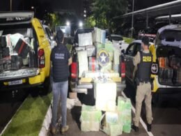 Apreendida 1,5 tonelada de maconha em estacionamento desativado após denúncia