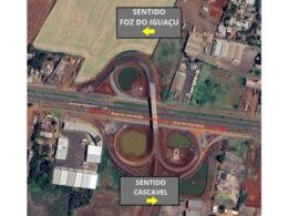 Obras da Perimetral Leste alteram trânsito na BR-277 e na Rodovia das Cataratas