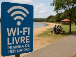 Prainha de Três Lagoas recebe primeiro Wi-Fi público gratuito de Foz