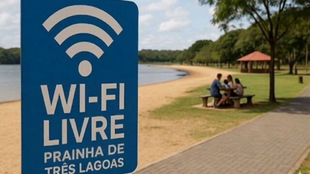 Prainha de Três Lagoas recebe primeiro Wi-Fi público gratuito de Foz