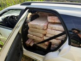 Traficante abandona veículo com 1 tonelada de maconha e foge pela mata em Santa Helena