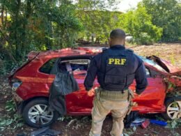Apreendidos 553 kg de maconha após perseguição e capotamento na BR-373