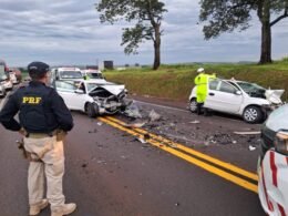 Colisão frontal na BR-277 mata mãe e filho e deixa cinco feridos graves em Céu Azul