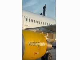Homem é detido após invadir pátio e subir em avião em Valência