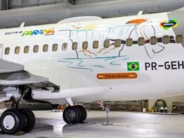 Foz do Iguaçu ganha destaque nacional com as Cataratas do Iguaçu estampadas em aeronave da Gol